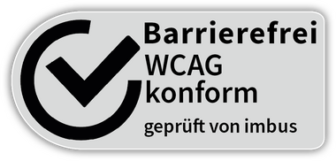 Barrierefrei WCAG konform geprüft von imbus