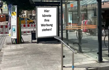 Infovitrine Marktplatz
